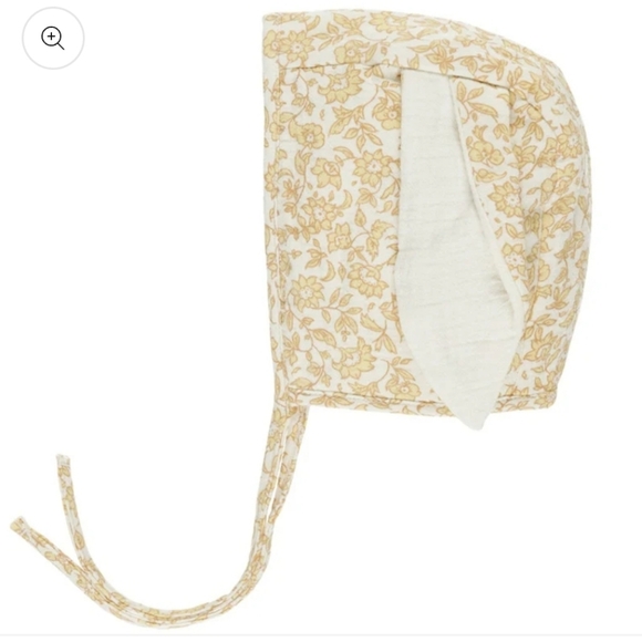 Quincy Mae Bunny Bonnet in Dahlia. Size 0-3 M. New.Featuring the sweetest flop - Picture 9 of 9